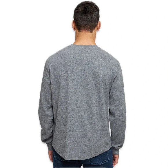 The Black Dog Men’s Gray Henley - Picture 2 of 7